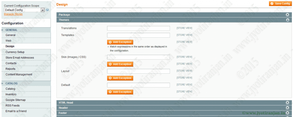 How to create custom configuration fields for magento